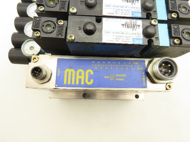 MAC SM32 MAConnect 9-Station Serial Manifold DeviceNet 92B Solenoid Valves 24VDC