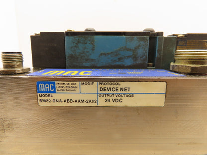 MAC SM32 MAConnect 9-Station Serial Manifold DeviceNet 92B Solenoid Valves 24VDC