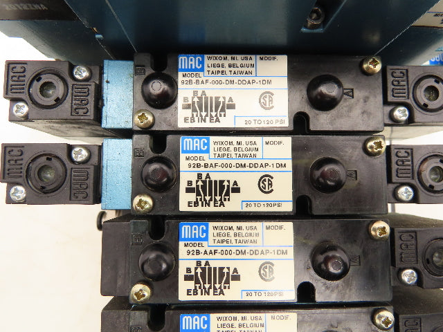 MAC SM32 MAConnect 10-Station Serial Manifold DeviceNet 92B Solenoid Valves 24V