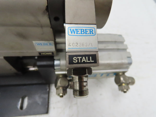 Weber Pneumatic Automatic Feed Screwdriving System 60mm Stroke Screwdriver