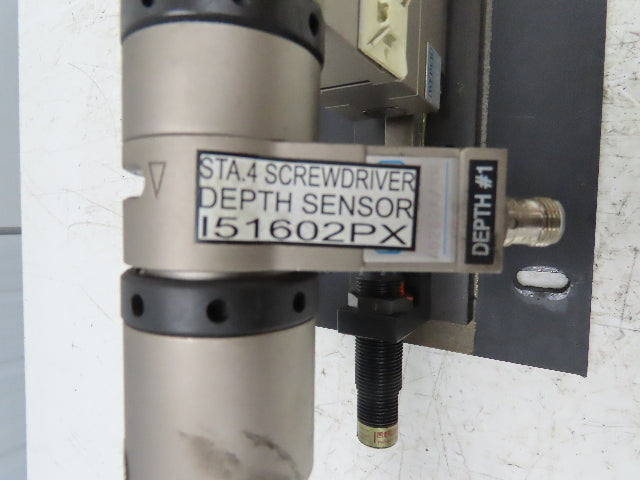Weber Pneumatic Automatic Feed Screwdriving System 60mm Stroke Screwdriver