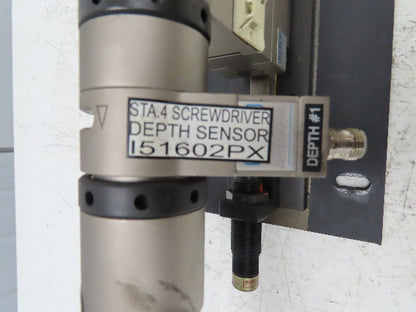 Weber Pneumatic Automatic Feed Screwdriving System 60mm Stroke Screwdriver