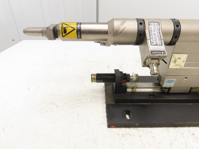 Weber Pneumatic Automatic Feed Screwdriving System 60mm Stroke Screwdriver