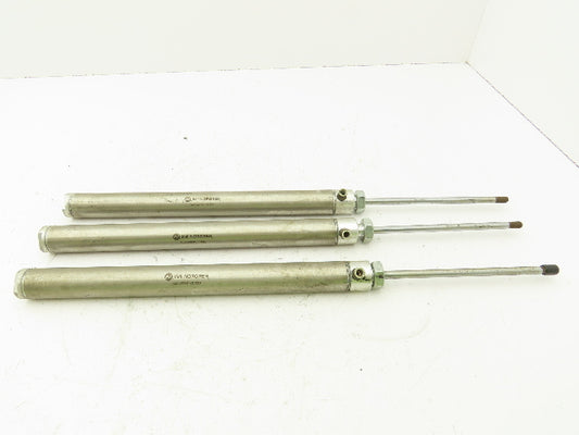 Norgren Pneumatic Air Cylinder 6" Stroke 1" Bore Spring Extend Lot of 3