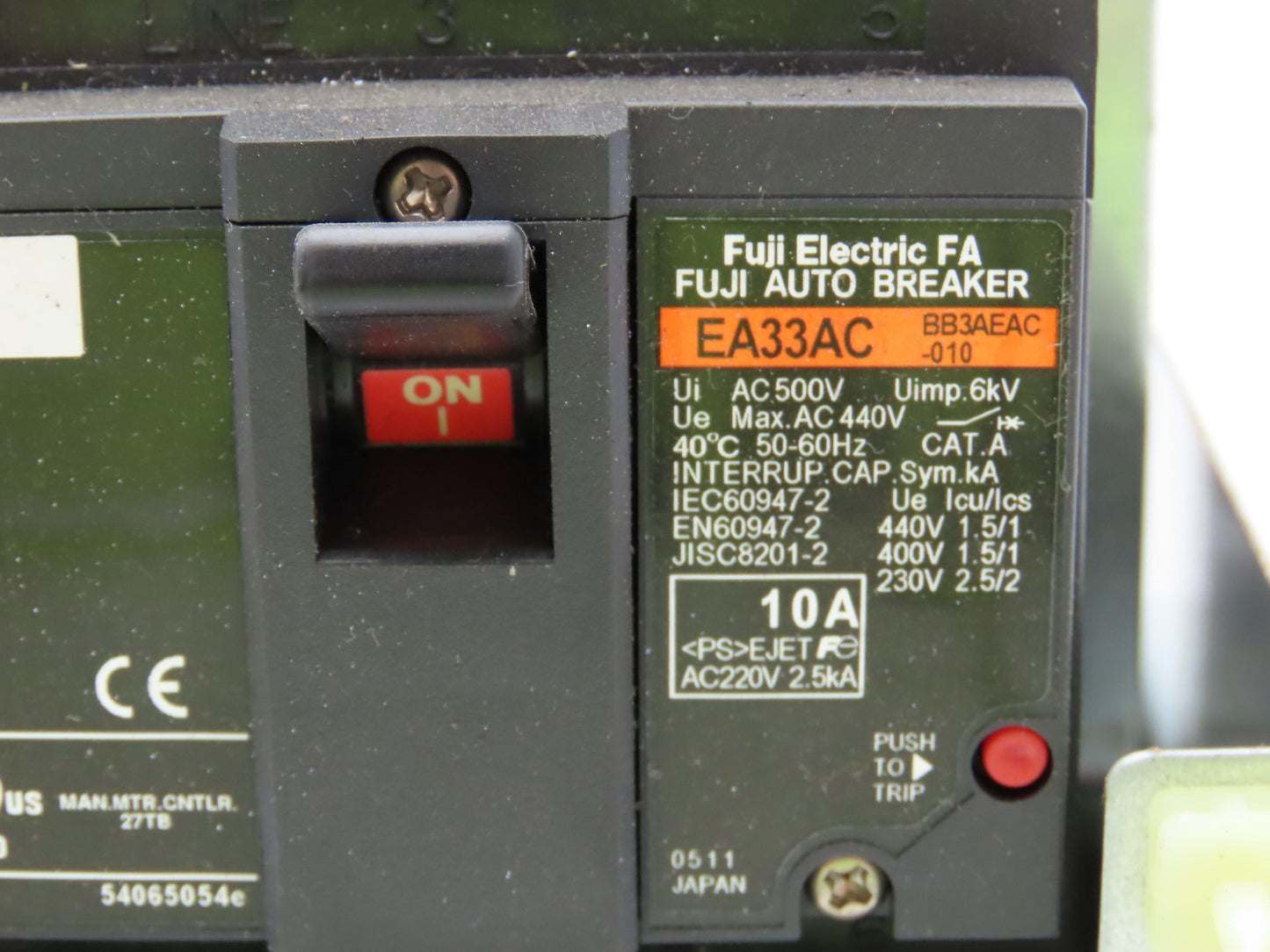 Fanuc Fuji Electric A05B-2452-C524 Robotics Drive Emergency Stop Unit 3 Pole 10A