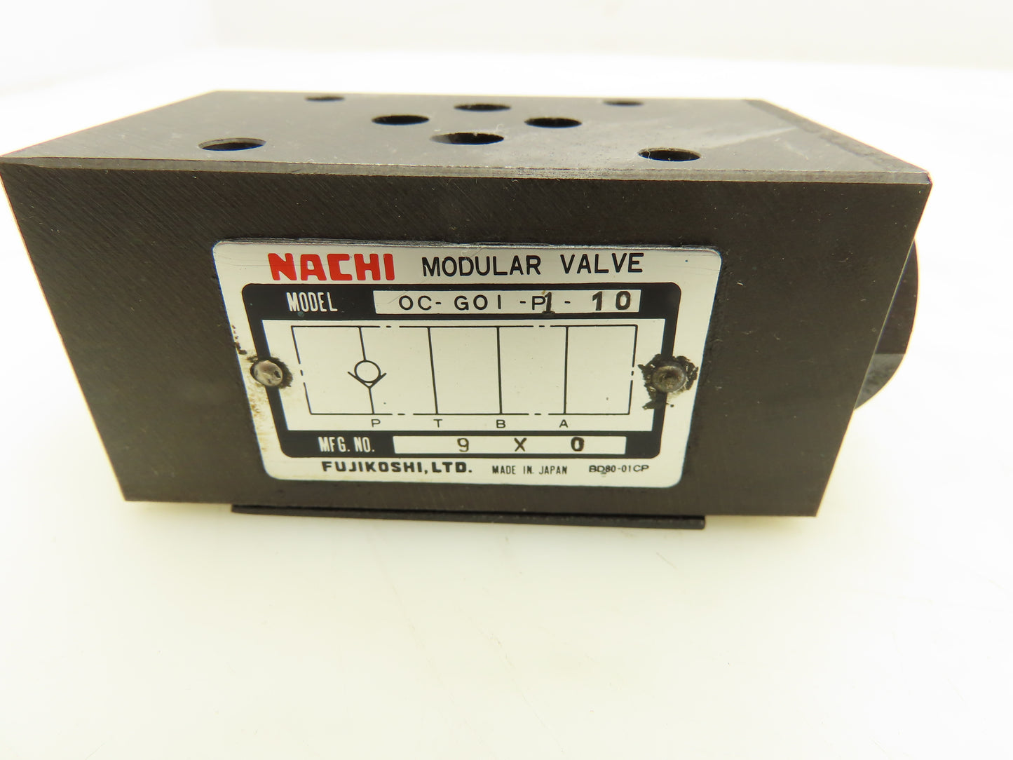Nachi OC-G01-P1-10 Hydraulic Modular Check Valve D03