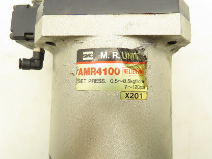 SMC AMR4100 M.R. Unit Regulator Mist Separator 120 PSI
