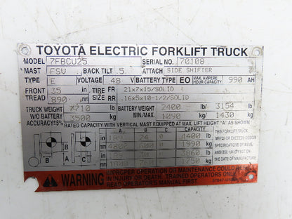 Toyota 43610-21440-71 Electric Forklift 7FBCU25 Nishina Swing Hydraulic Cylinder