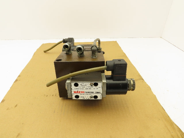 Nachi SA-G01-H5-C1-11 Directional Solenoid Modular Flow Control Valve Stack 110V