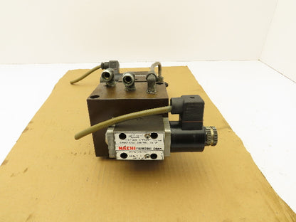 Nachi SA-G01-H5-C1-11 Directional Solenoid Modular Flow Control Valve Stack 110V