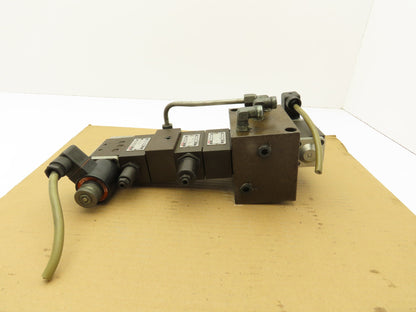 Nachi SA-G01-H5-C1-11 Directional Solenoid Modular Flow Control Valve Stack 110V