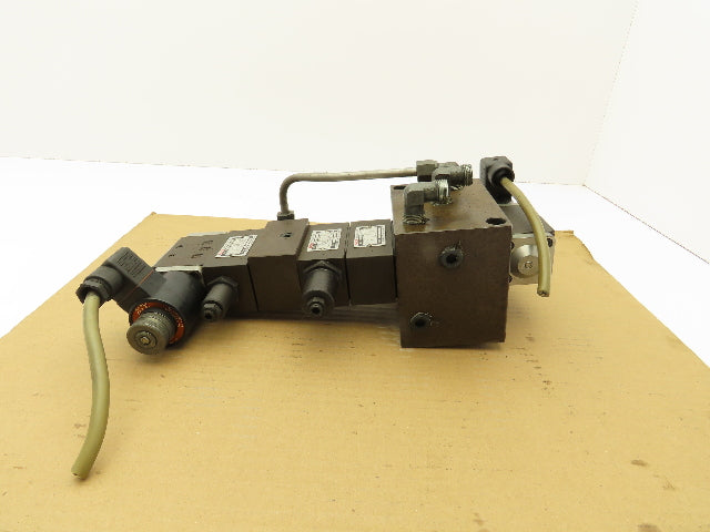 Nachi SA-G01-H5-C1-11 Directional Solenoid Modular Flow Control Valve Stack 110V