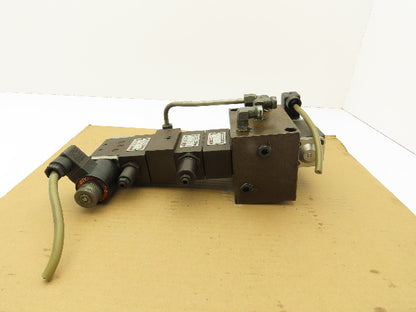 Nachi SA-G01-H5-C1-11 Directional Solenoid Modular Flow Control Valve Stack 110V