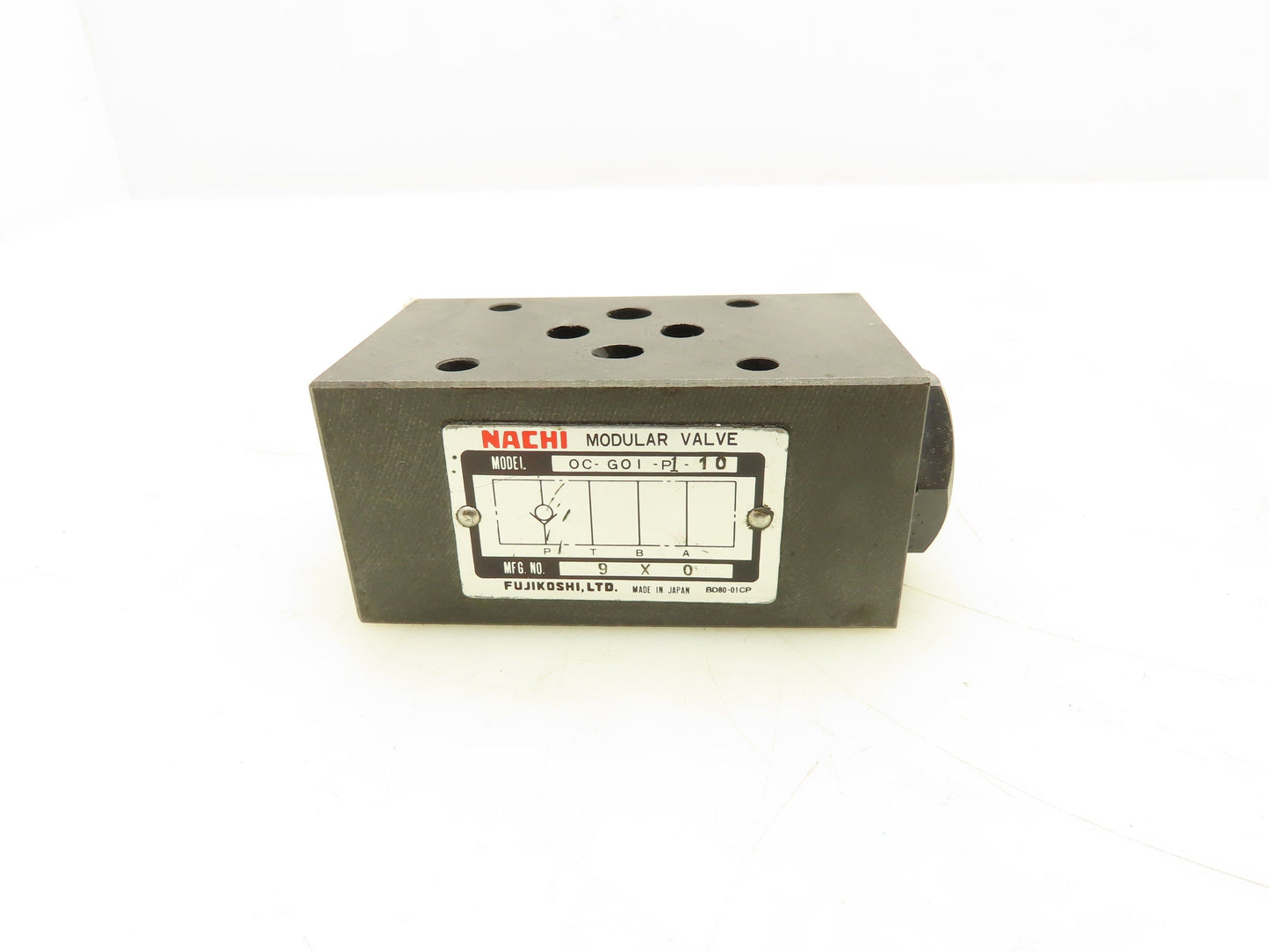 Nachi OC-G01-P1-10 Hydraulic Modular Check Valve