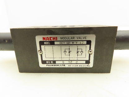 Nachi OCY-G01-W-Y-12 Hydraulic Modular Check Valve
