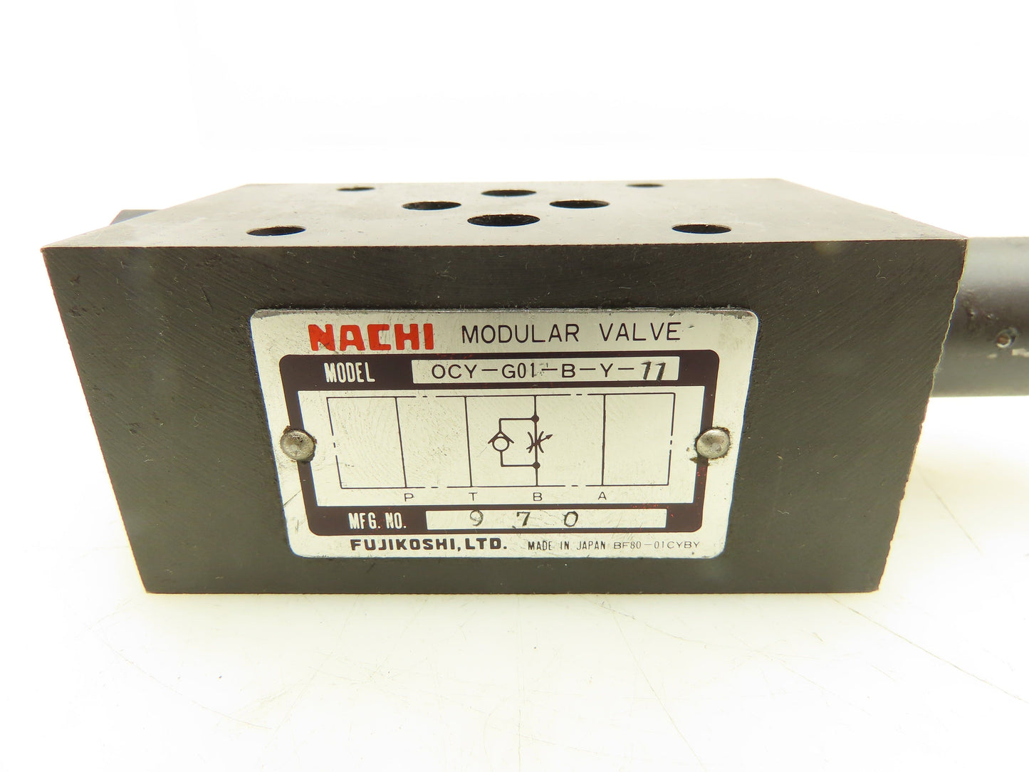 Nachi OCY-G01-B-Y-11 Hydraulic Modular Check Valve