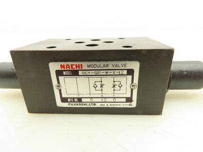 Nachi OCY-G01-W-X-12 Hydraulic Modular Check Valve