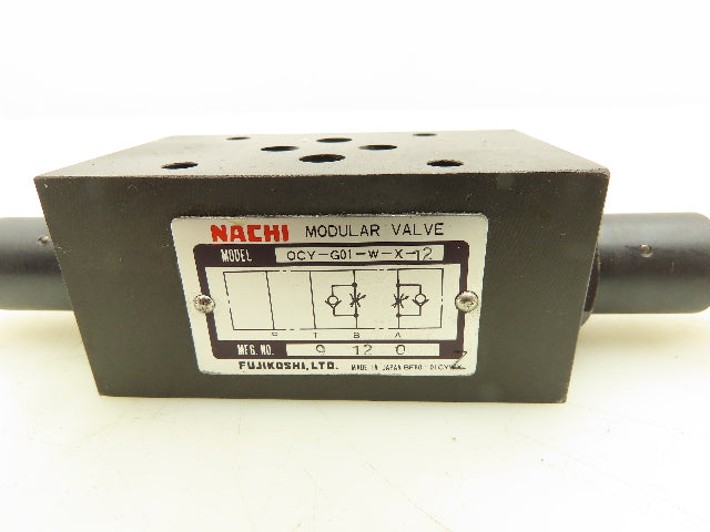 Nachi OCY-G01-W-X-12 Hydraulic Modular Check Valve