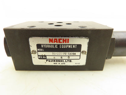 Nachi OG-G01-PB-5409A Hydraulic Modular Check Valve