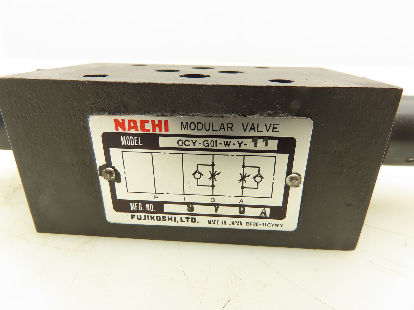 Nachi OCY-G01-W-Y11 Hydraulic Modular Check Valve