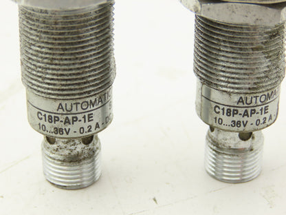 Automation Direct C18P-AP-1E Reflex Sensor Polarized Retroreflective Lot of 2