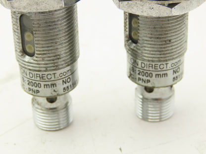 Automation Direct C18P-AP-1E Reflex Sensor Polarized Retroreflective Lot of 2