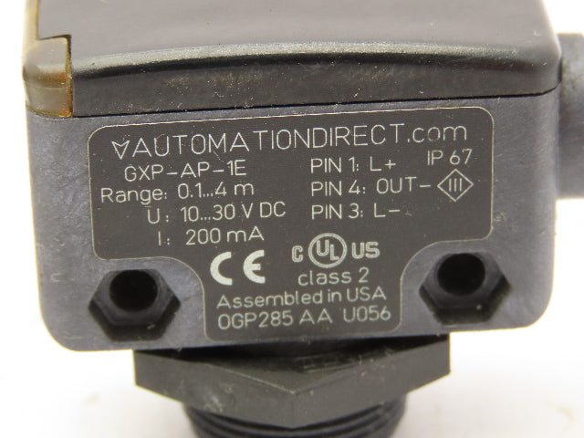 Automation Direct GXP-AP-1E Photoelectric Sensor Retroreflective 4m Lot of 3