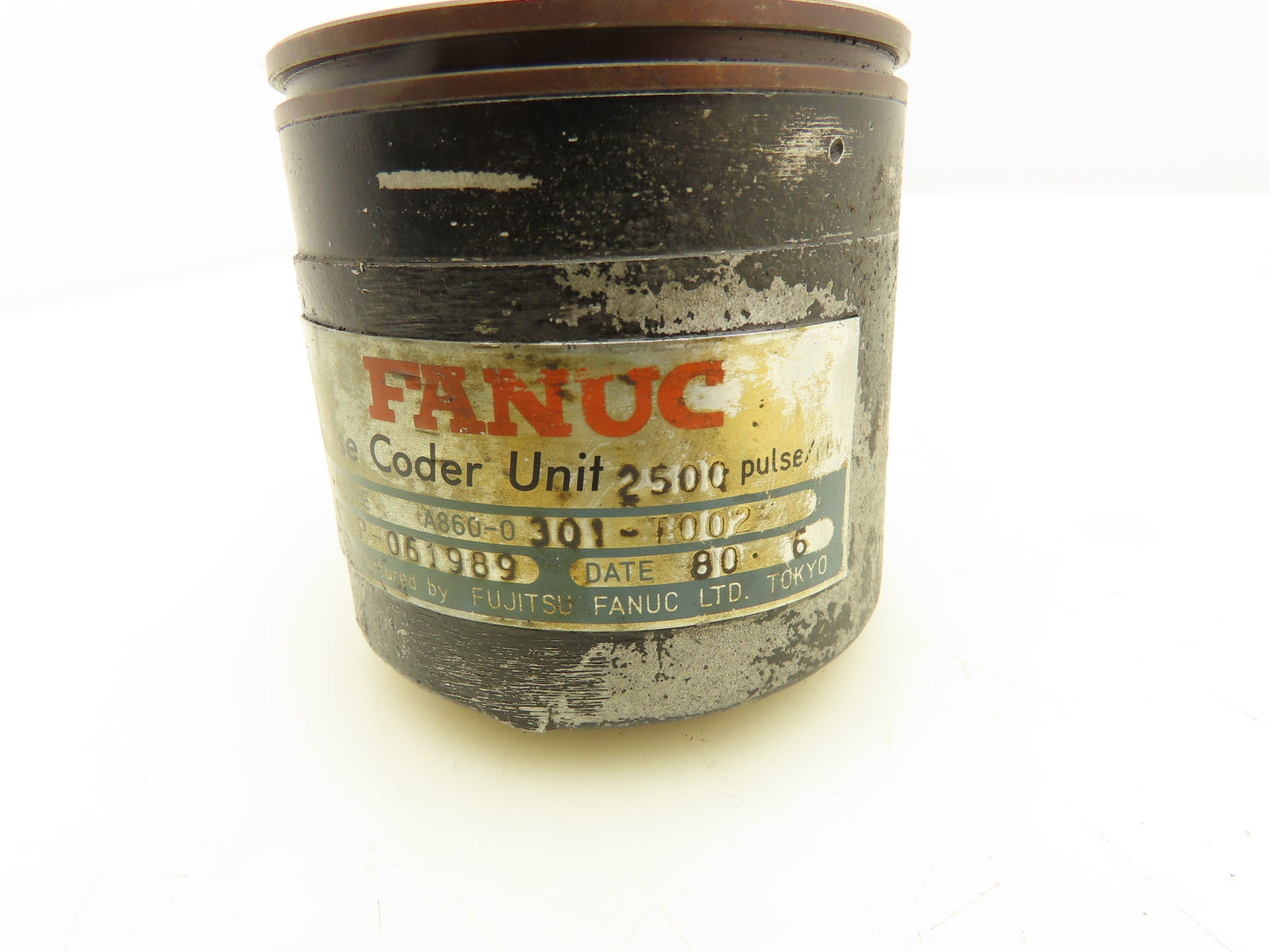 Fanuc A860-0301-T002 Pulse Coder Unit 2500 Pulse/Rev 3/8" Shaft