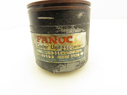 Fanuc A860-0301-T002 Pulse Coder Unit 2500 Pulse/Rev 3/8" Shaft
