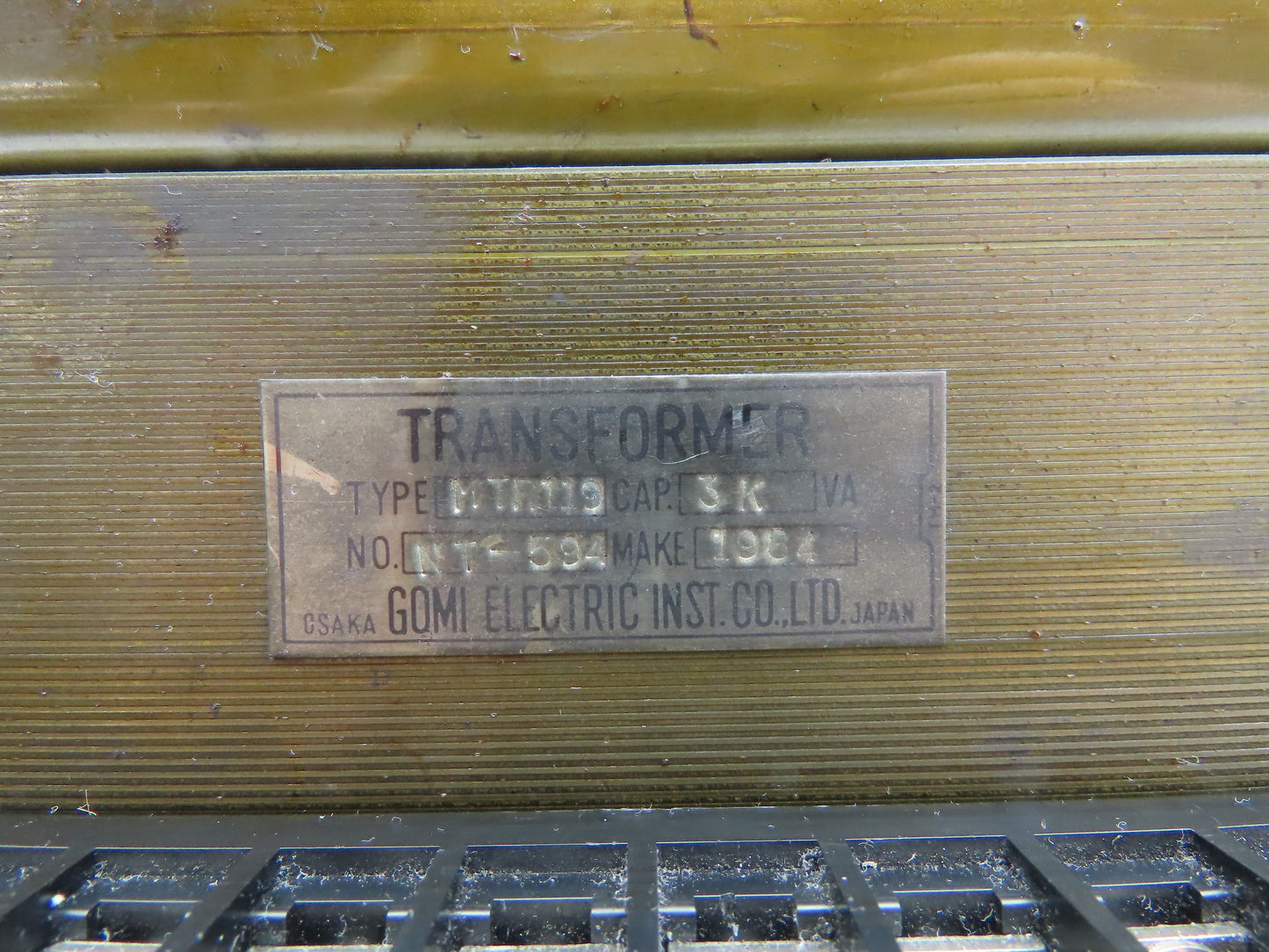 GOMI Electric MTR119 Industrial Transformer 3KVA 200/240V