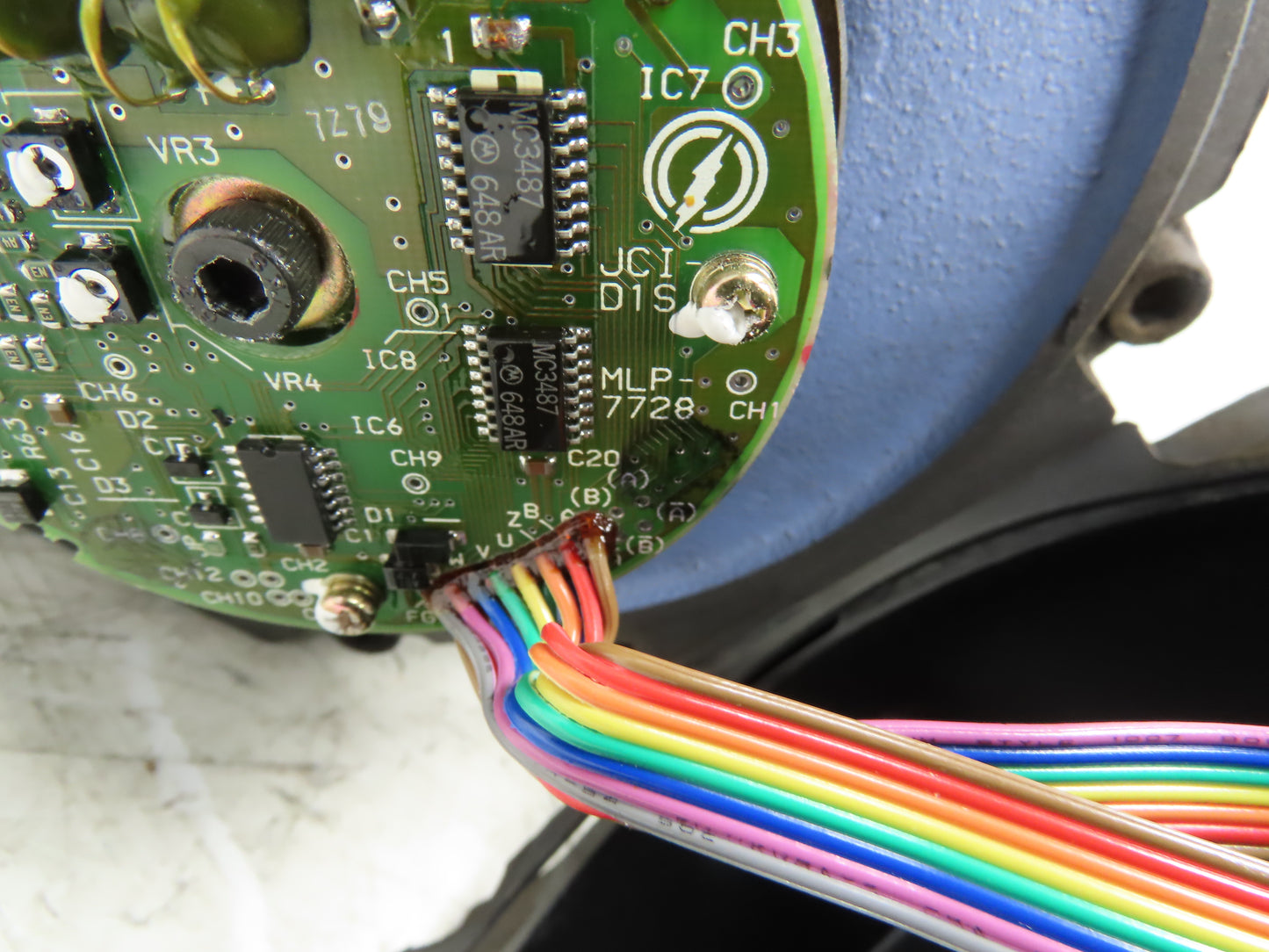 Yaskawa USAFED-20FB2 AC Servo Motor 1.8kW 1500 RPM 15A Encoder MLP-7728