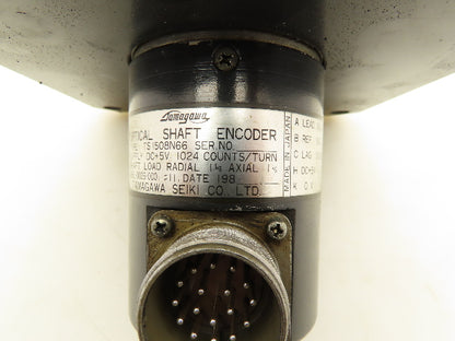 Tamagawa TSI508N66 Optical Shaft Encoder Axial Load Thrust 1KG Radial 1KG