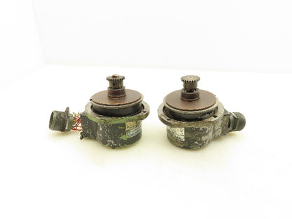 Fanuc A860-0301-T002 Pulse Coder Unit 2500 Pulse/Rev 3/8" Shaft W/Gear Lot Of 2