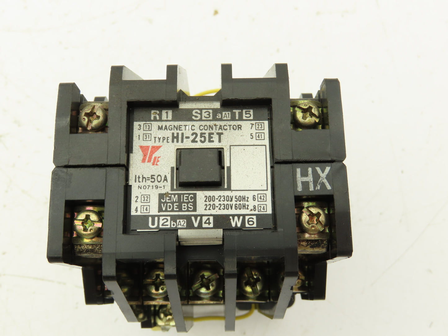 Yaskawa Electric HI-25ET Magnetic Contactor 220-230V Coil 50A