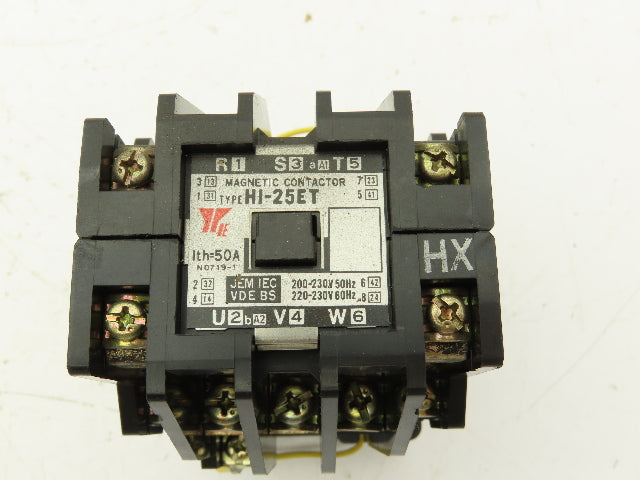 Yaskawa Electric HI-25ET Magnetic Contactor 220-230V Coil 50A