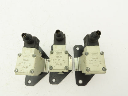 SMC VX230HZ3A 2-Way Solenoid Valve NC 24VDC 3/8" Push Connect  Lot of 3
