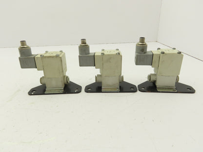 SMC VX230HZ3A 2-Way Solenoid Valve NC 24VDC 3/8" Push Connect  Lot of 3