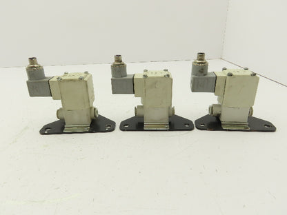 SMC VX230HZ3A 2-Way Solenoid Valve NC 24VDC 3/8" Push Connect  Lot of 3