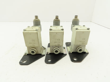 SMC VX230HZ3A 2-Way Solenoid Valve NC 24VDC 3/8" Push Connect  Lot of 3
