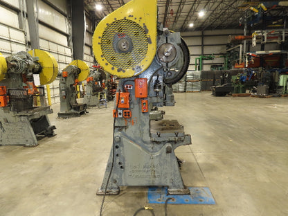 L & J 60 Ton Geared OBI Punch Press 5Hp 4" Stroke 9-1/2" Throat 220/440V 3Ph