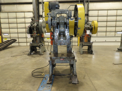 L & J 60 Ton Geared OBI Punch Press 5Hp 4" Stroke 9-1/2" Throat 220/440V 3Ph