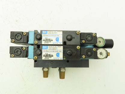 MAC 92B-BAB-CJA-DM-DJAP-1DG  2-Station Solenoid Valve Manifold 120V 92 Series