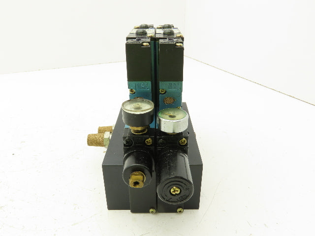MAC 92B-BAB-CJA-DM-DJAP-1DG  2-Station Solenoid Valve Manifold 120V 92 Series