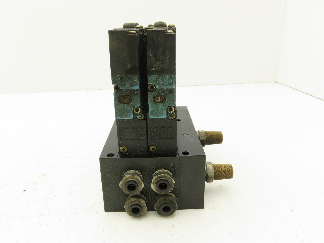 MAC 92B-BAB-CJA-DM-DJAP-1DG  2-Station Solenoid Valve Manifold 120V 92 Series