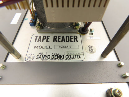 Sanyo 2401C-1 Tape Reader 2 Reel Handler Unit For CNC Machinery