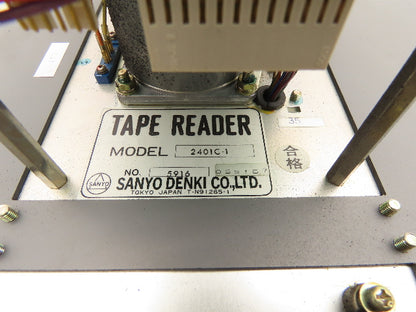 Sanyo 2401C-1 Tape Reader 2 Reel Handler Unit For CNC Machinery