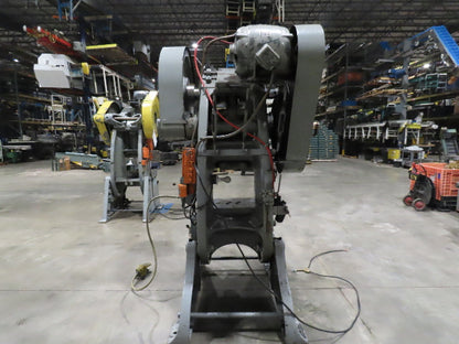 Walsh No 65 Ton Geared Mechanical Punch Press 6" Stroke 10" Throat 7.5Hp 3Ph