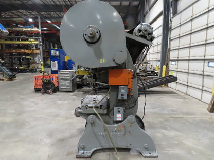 Walsh No 65 Ton Geared Mechanical Punch Press 6" Stroke 10" Throat 7.5Hp 3Ph