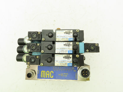 MAC SM32 MAConnect 3-Station Solenoid Valve Serial Manifold DeviceNet 24VDC 92B