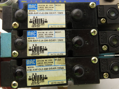 MAC SM32 MAConnect 3-Station Solenoid Valve Serial Manifold DeviceNet 24VDC 92B